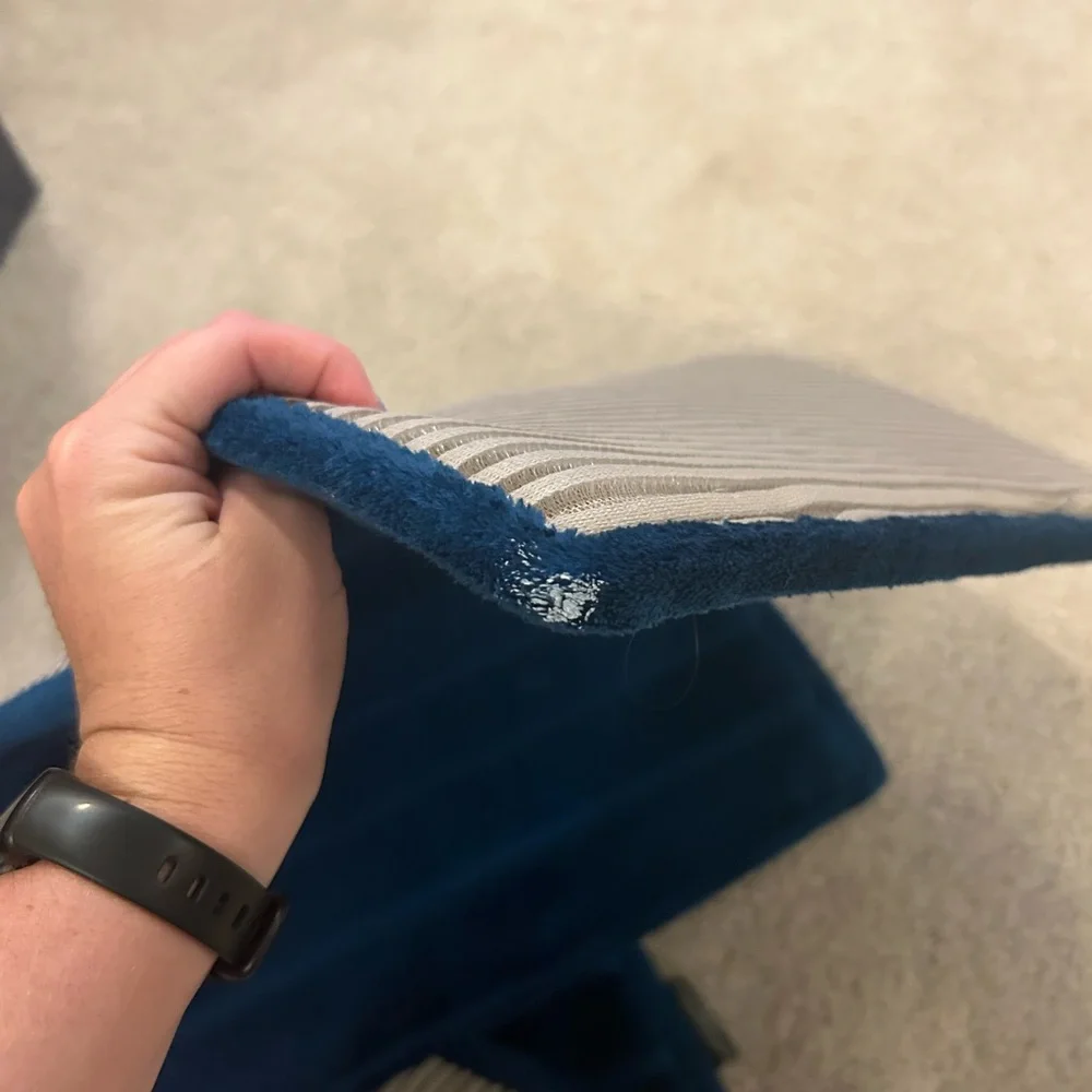2 Blue Bath Mats
